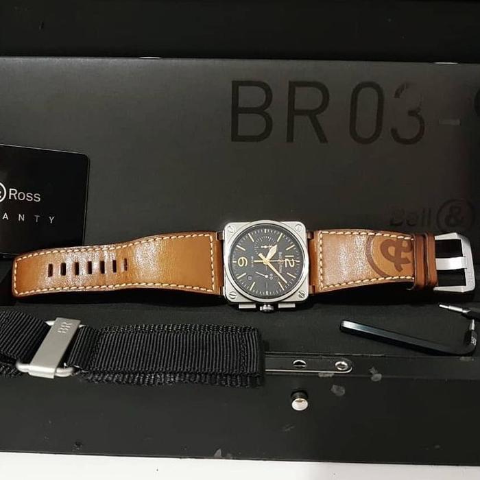 bellnross BR03-94 golden heritage chrono jam pria