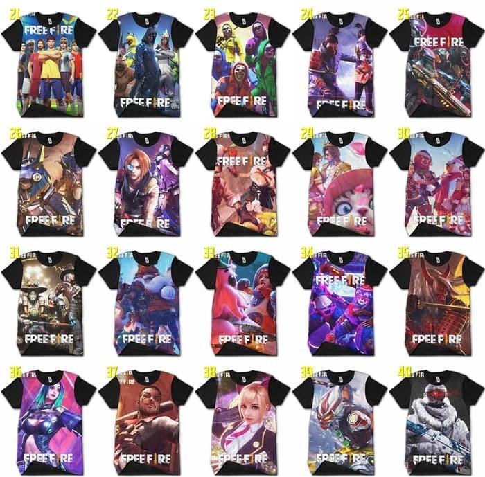 Baju Free Fire BOOYAH! Kaos Game Free Fire Terlaris #KODE-FF