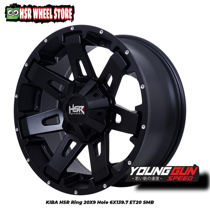 Velg mobil racing ring 20 HSR KIBA velg Triton Ford Ranger Pajero dll