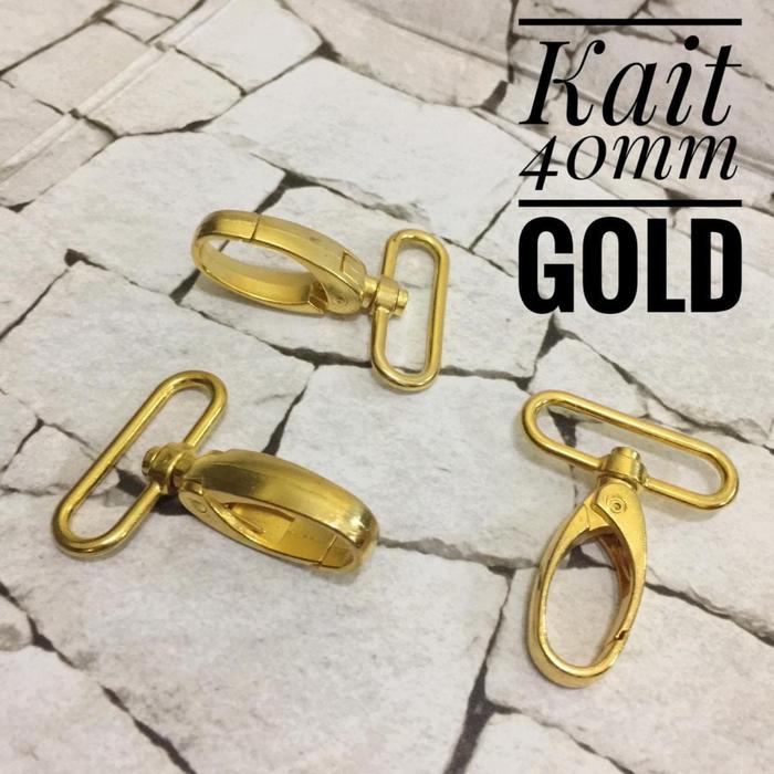 Kait Tas Besi Pengait 4cm GOLD