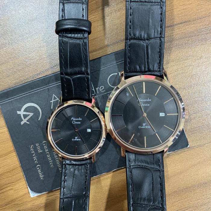 AC 8599 MDLRGBA LDLRGBA JAM TANGAN ALEXANDER CHRISTIE COUPLE ORIGINAL