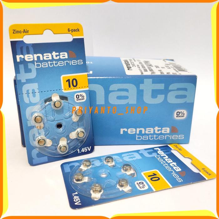 RENATA ZA10 PR70 P10 AG13 BATTERY JAM ALAT BANTU DENGAR ORIGINAL SWIS