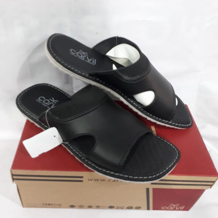 sandal carvil pria freddo-03 original hitam