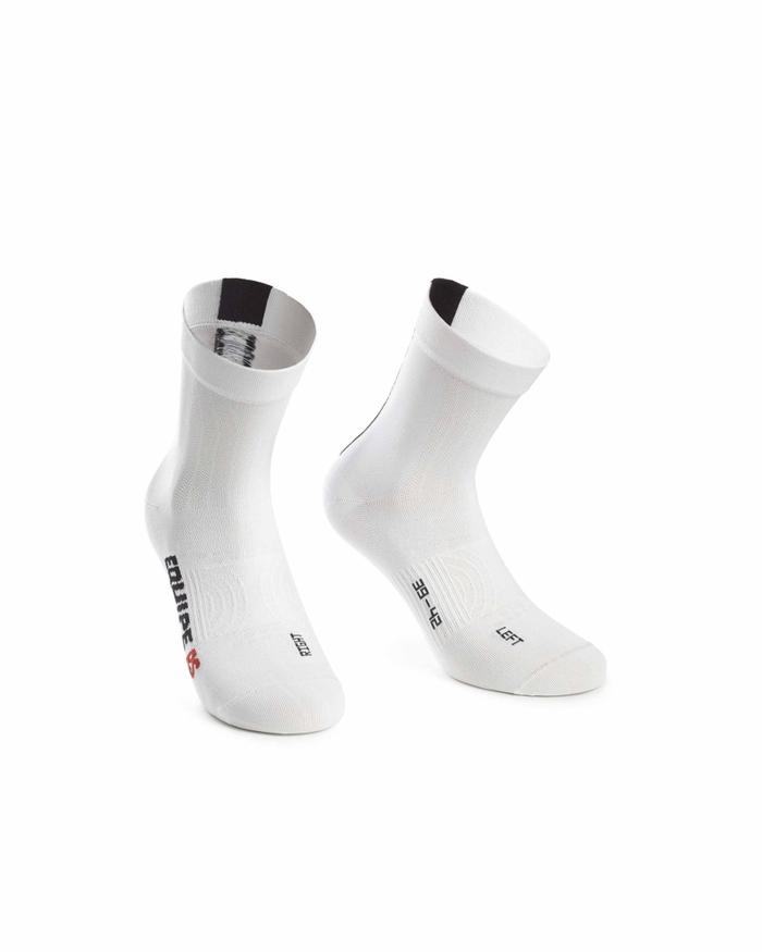 ASSOS RS SOCKS - HOLY WHITE