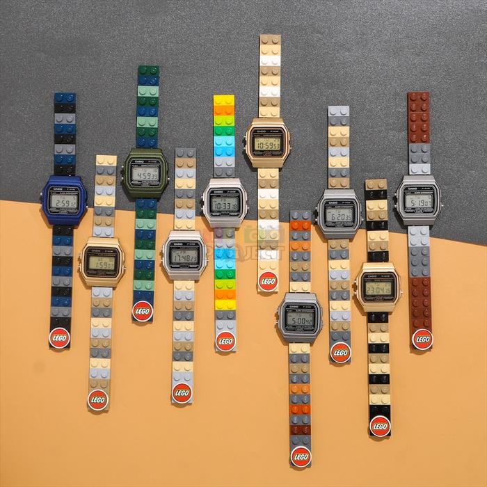 aPCC - (CASIO) LEGO brick watch || Jam Tangan || Jam Lego || Kado Unik