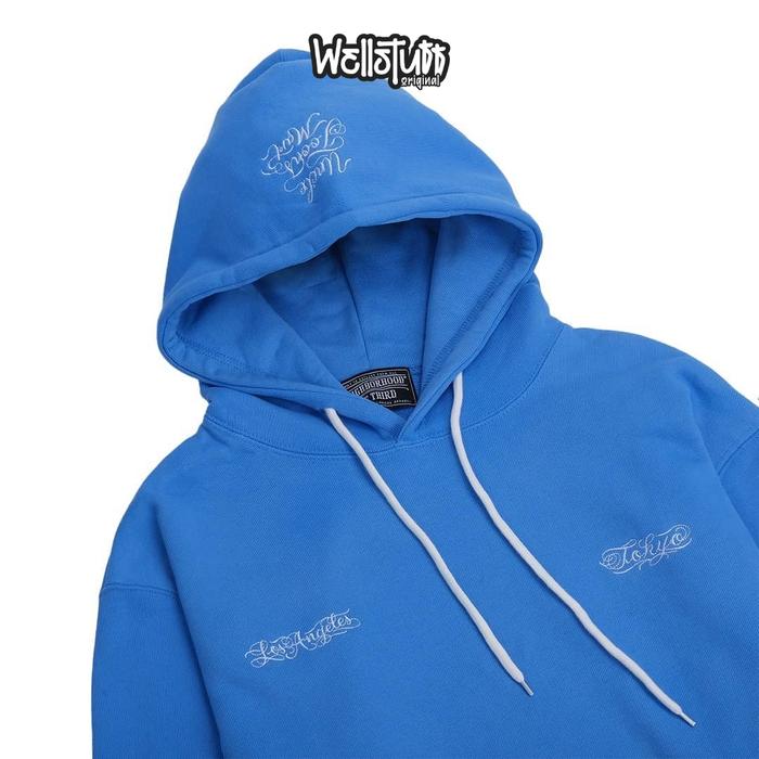 Jaket Hoodie Neighborhood X Mister Cartoon NHMC Blue Original