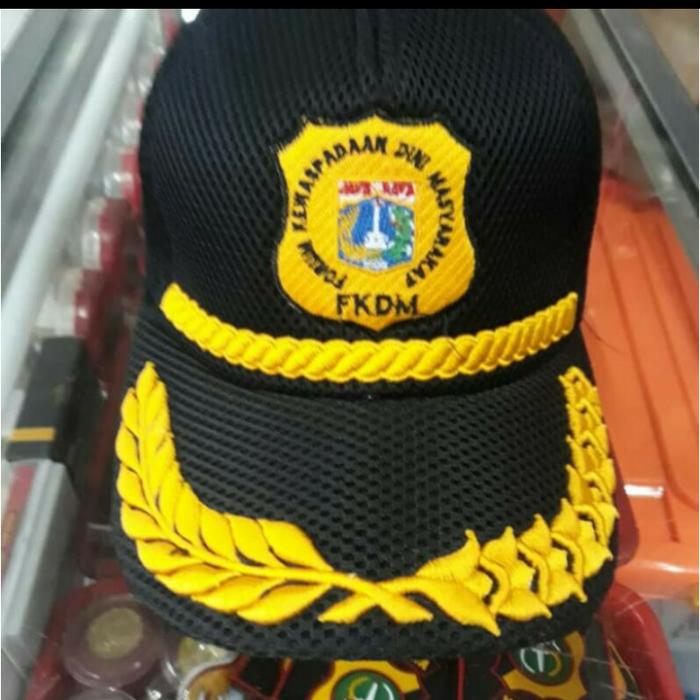 Topi Jaring FKDM Topi pilkep Double Mesh Logo FKDM DKI