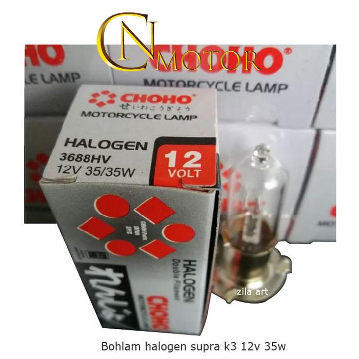 Lampu Depan Halogen Supra K3 12V35W 3688 choho
