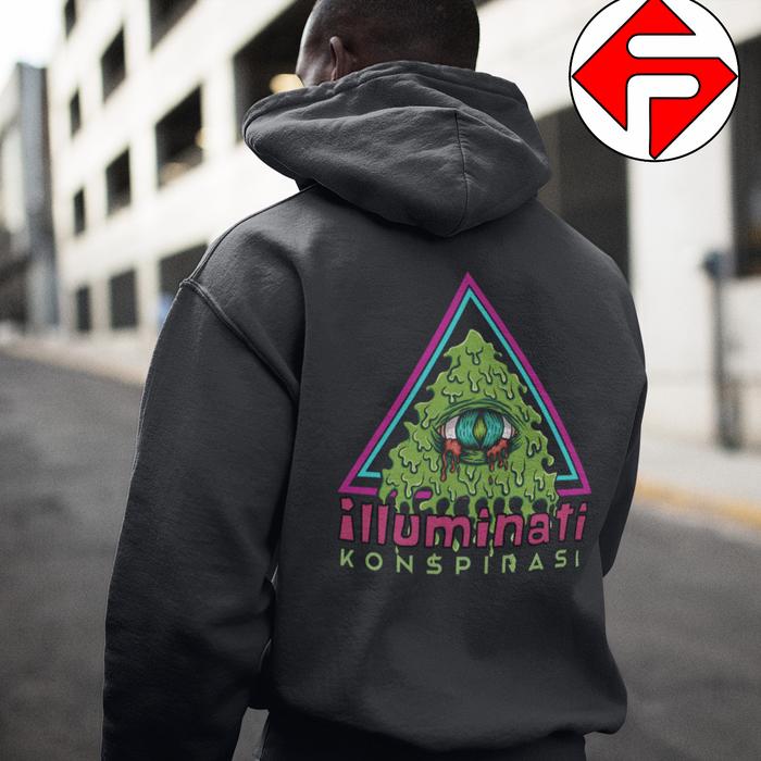 jaket Hoodie iluminati nwo