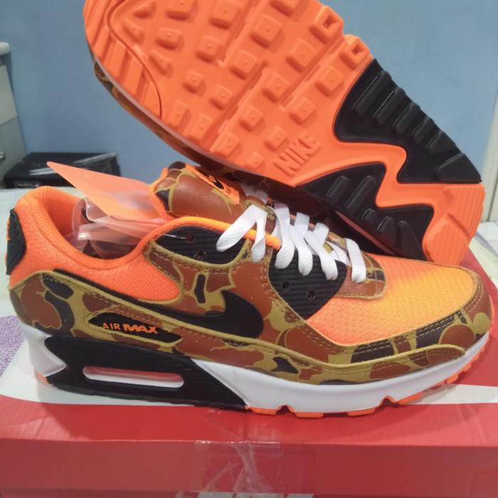 nike air max 90 duck camo orange