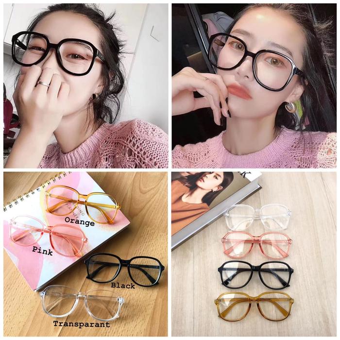 Frame kacamata minus oversize bulat 3336 + lensa antiradiasi