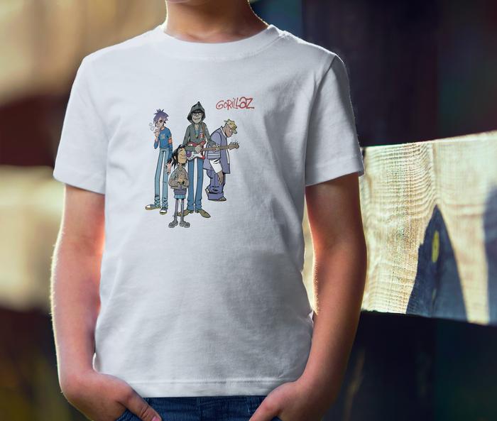 kaos musik band anak gorillaz