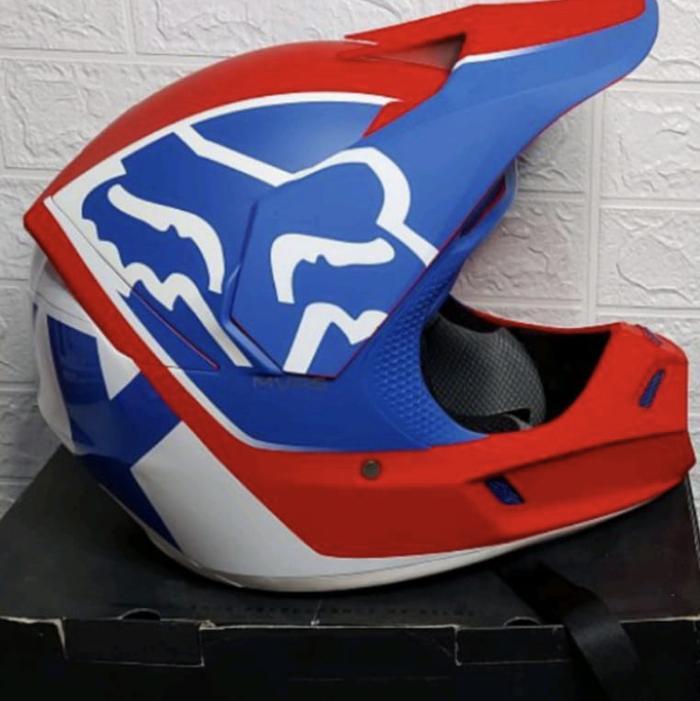 HELM FOX V3 MVRS MIPS KILLA ECE BLUE RED