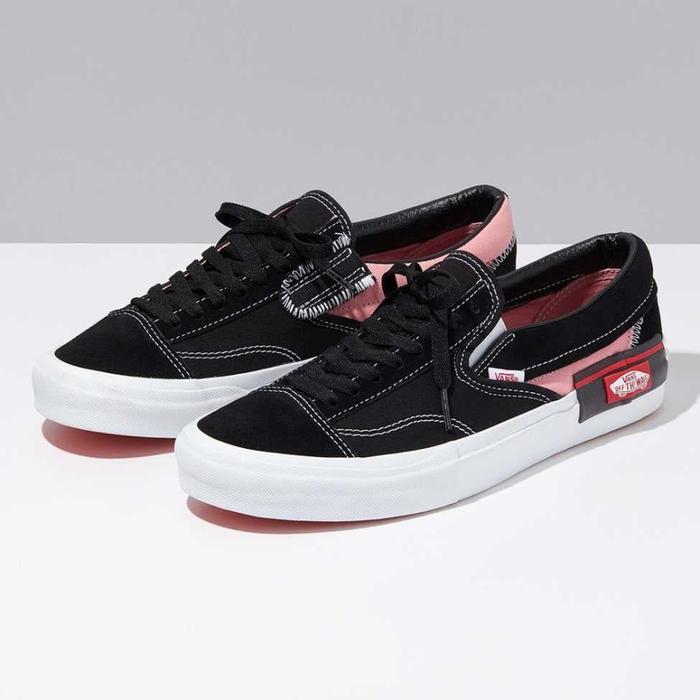 Vans Slip On CAP Cut and Paste Black Azalea Pink Original