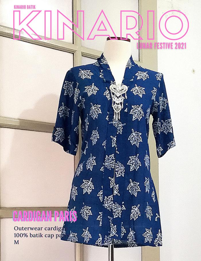 Outer batik wanita Kinario outerwear batik cap godong kates Cirebon