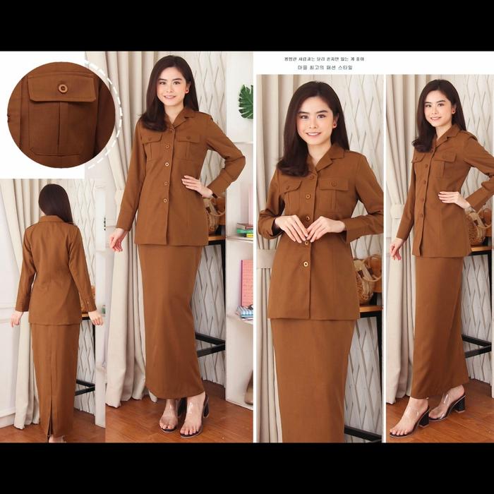 baju seragam.pemda dinas pdh guru pns pangkat wanita