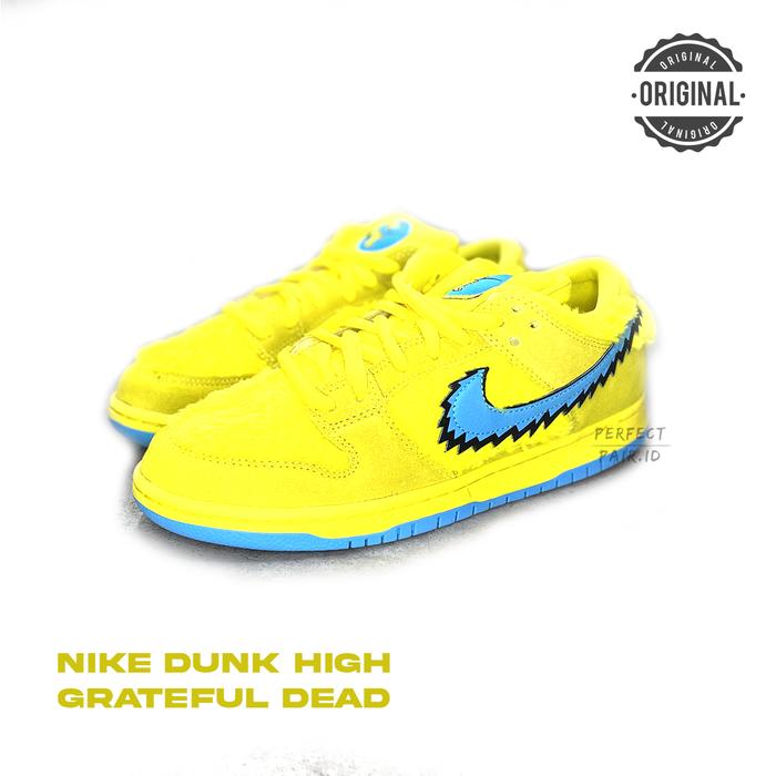 Nike SB Dunk Low Grateful Dead Yellow 100% Original BNIB Authentic