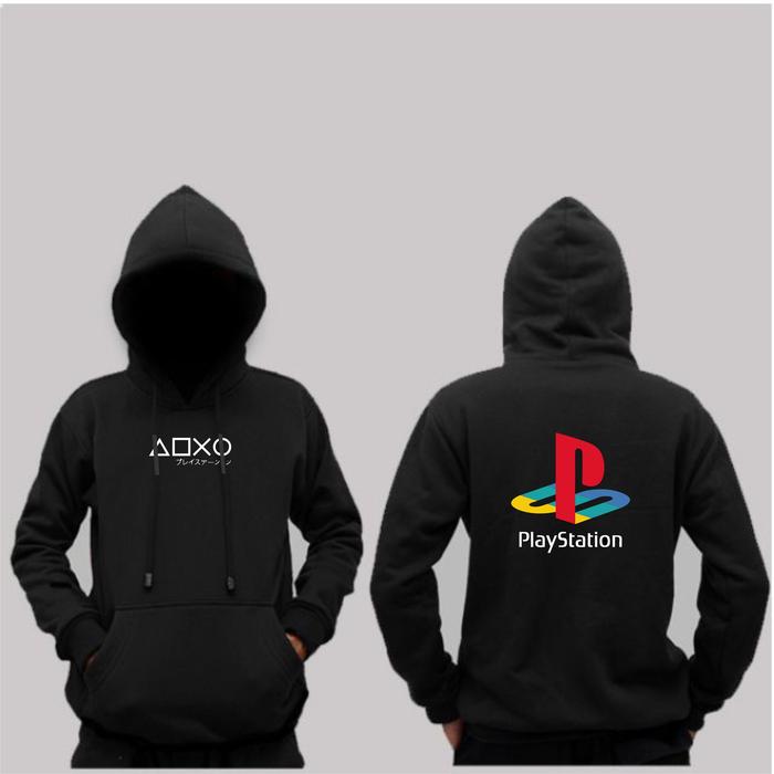 Jaket Hoodie PlayStation Gaming Japan Unisex Keren Jumbo Size S-5XL