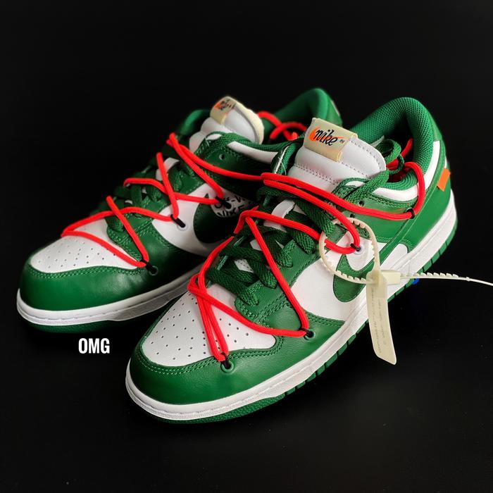Nike Dunk Low x Offwhite Pine Green