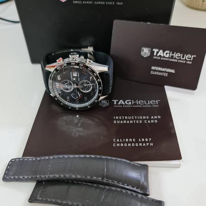 tag heuer carrera cal 1887 grey dial