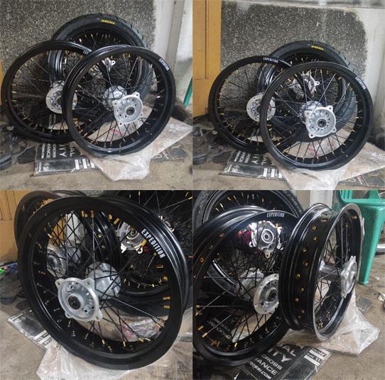VELGSET RING VELG 17 EXPEDITION SUPERMOTO KAWASAKI KLX DTRACKER