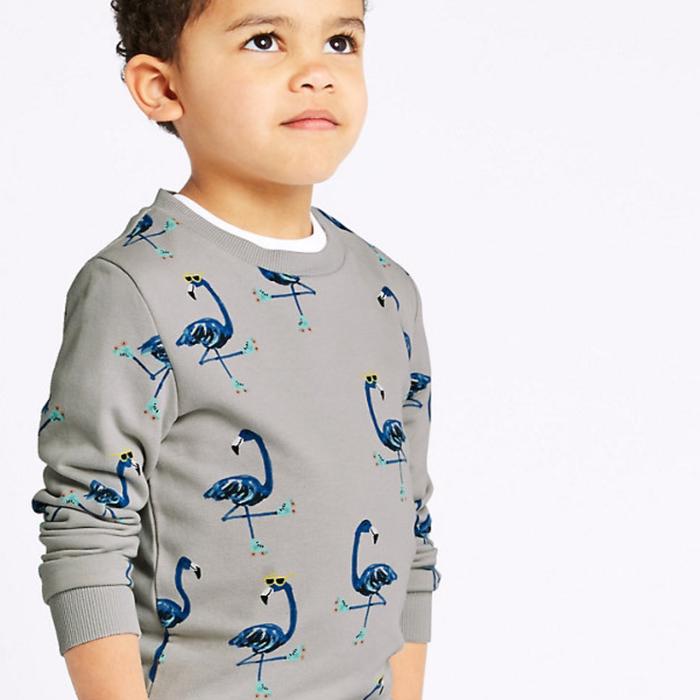 Marks and Spencer all Over Print Sweatshirt Jaket Anak