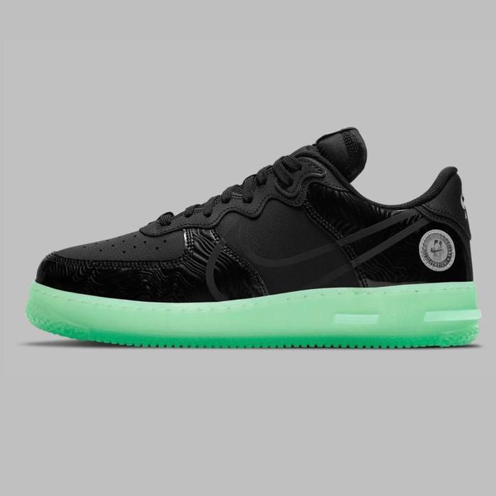 NIKE AIR FORCE 1 REACT ALL STAR BLACK BARELY GREEN ORIGINAL