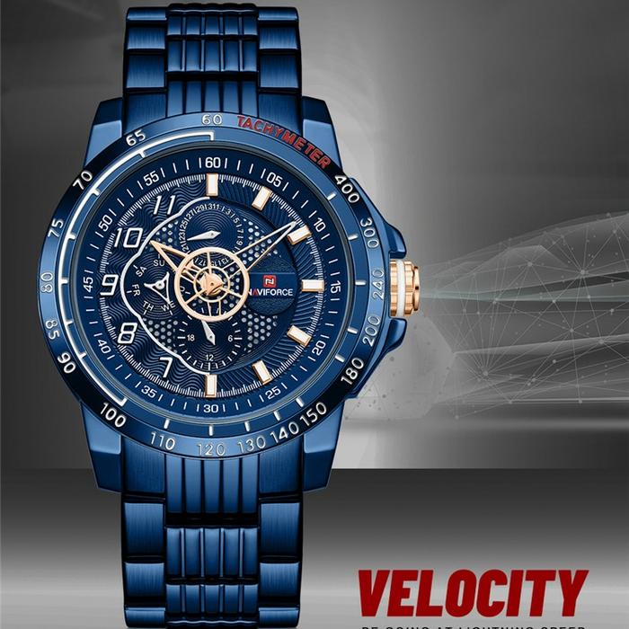 Jam Tangan Pria Naviforce NF 9180 Chrono Tanggal Hari Original