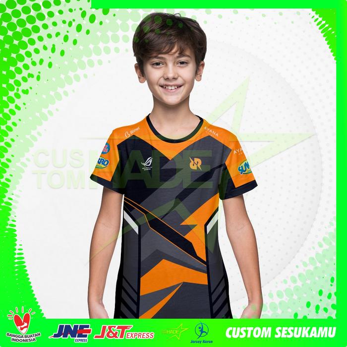 Baju Kaos Tshirt Anak Jersey Gaming RRQ Anak 2021 Free Custom Nama
