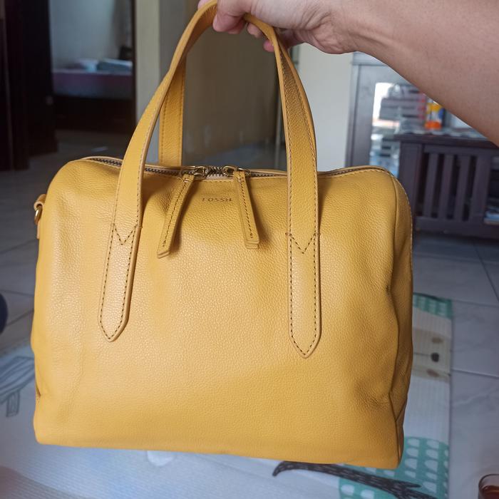 Fossil Sydney Satchel Golden Yellow