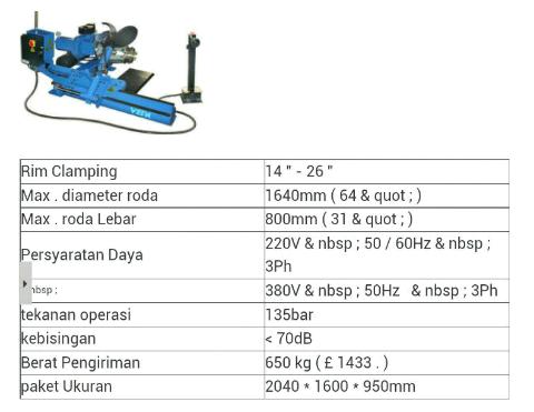 mesin buka ban truk, alat buka ban truk, tyre changer truk
