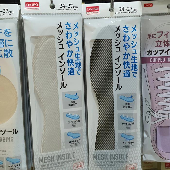 insole sepatu pria daiso jepang