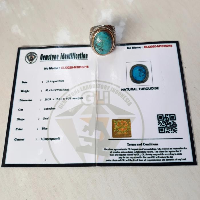 Natural Turquoise Pirus Persia Memo