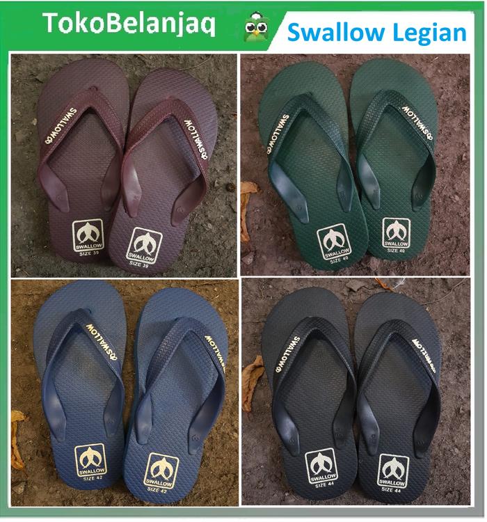 Sandal Jepit PRIA Swallow LEGIAN Premium Sendal Cowok Karet Swalow Ori