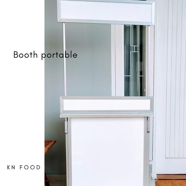 Booth Portable Murah Meriah POLOS Booth Knock Down-Event Desk POLOS