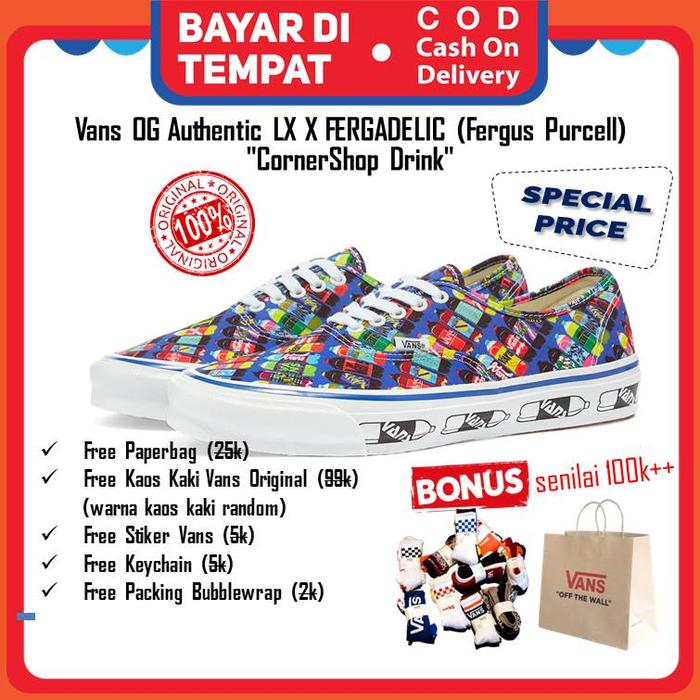 Vans OG Authentic LX X FERGADELIC (Fergus Purcell) "CornerShop Drink"