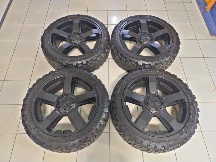 Free Ongkir Velg ROCKSTAR (HSR) + BAN 275 45 R22 M/T 01