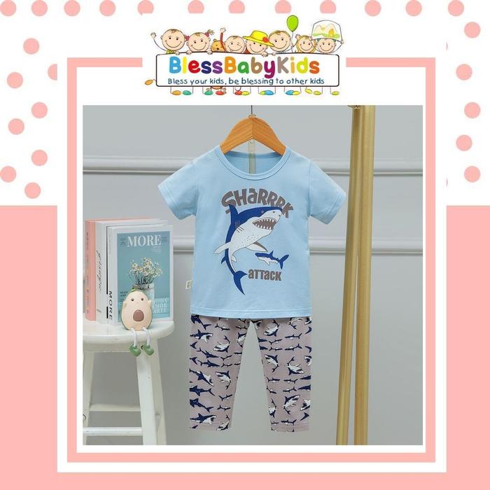 Baju Tidur Anak Shark / Piyama Shark 2