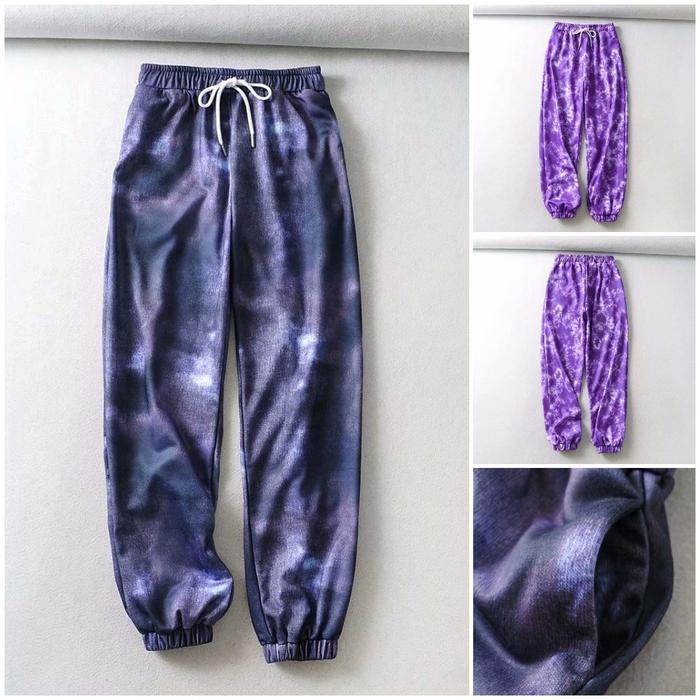 CELANA JOGGER TIE DYE GRAFFITI MOTIF LISTRIK/CELANA HYPE GRAFFITI