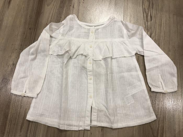 Blouse anak zara putih 1