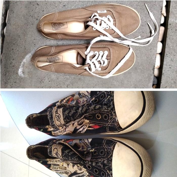 sepatu vans dan Ed Hardy original shoes