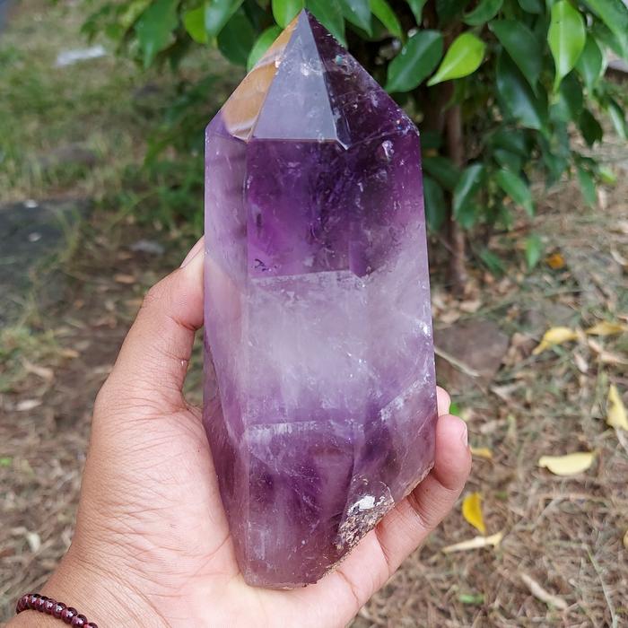 amethyst quartz obelisk