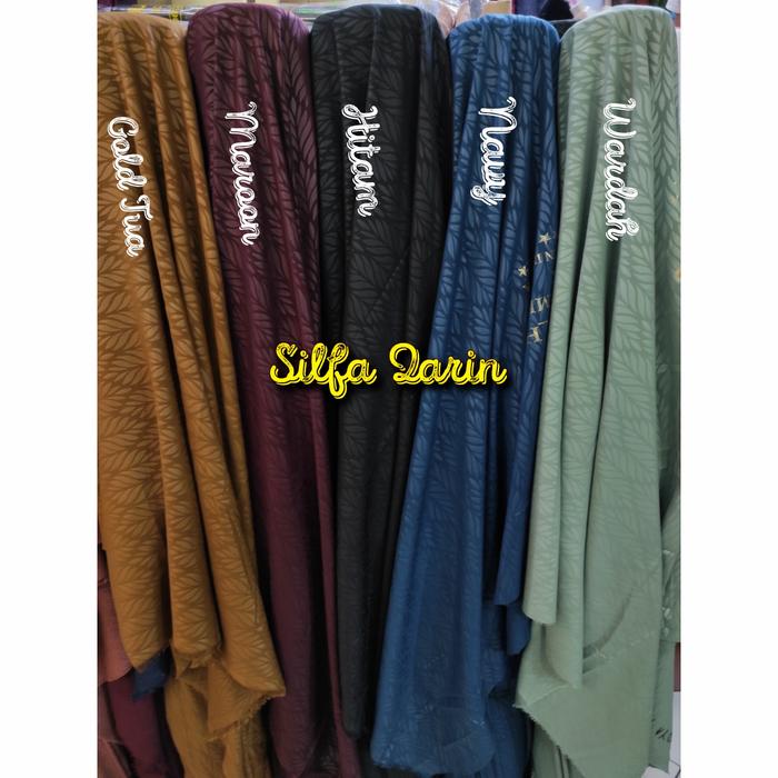 Kain Wolfis Motif Embos _ Bahan Kain Gamis/Blouse