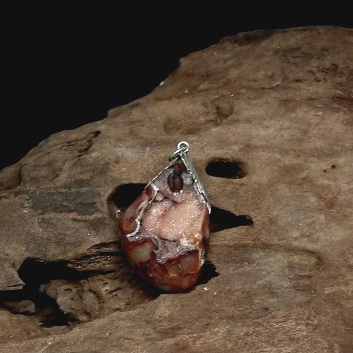 Pendant Liontin Agate Geode
