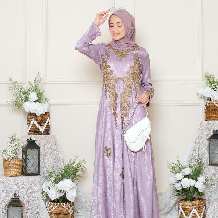 gamis syar'i/gamis kekinian 2021/gamis wanita 2021/gamis lebaran