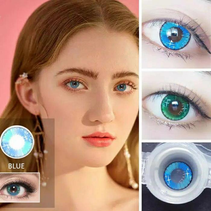 SOFTLENS BLUE COSPLAY/CONTACK LENSA BIRU HALLOWEN COSPLAY