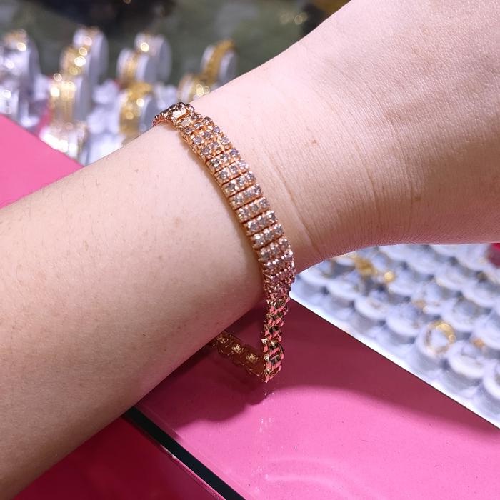 gelang rante listring berlian medan ori