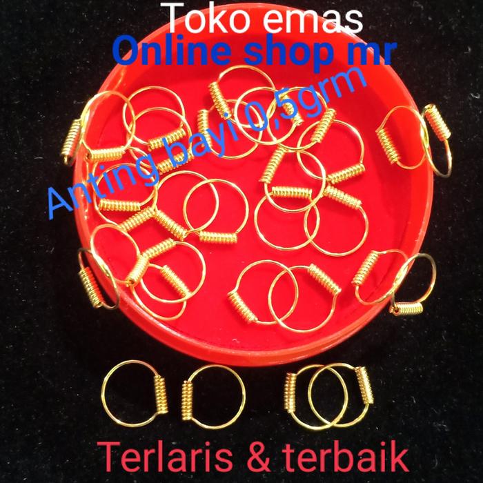 ANTING ANAK EMAS 300/373/420 ANTING KNIP PER 0,5GRAM.