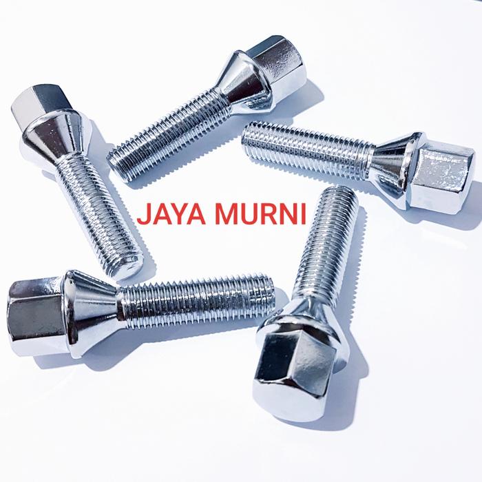 BAUT RODA MERCY M12 x 40 untuk Mobil Eropa 12 MM PANJANG DRAT 40MM DRAT 1.5