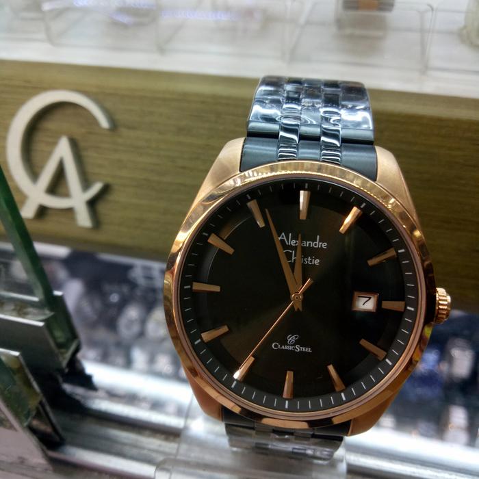 Jam Tangan Analog pria Alexandre Christie AC 8635 MD all steel